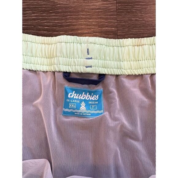 SOLD NWOT Chubbies Men’s The True Blues Classic Swim Trunk 7” Size XXL - Picture 6 of 6